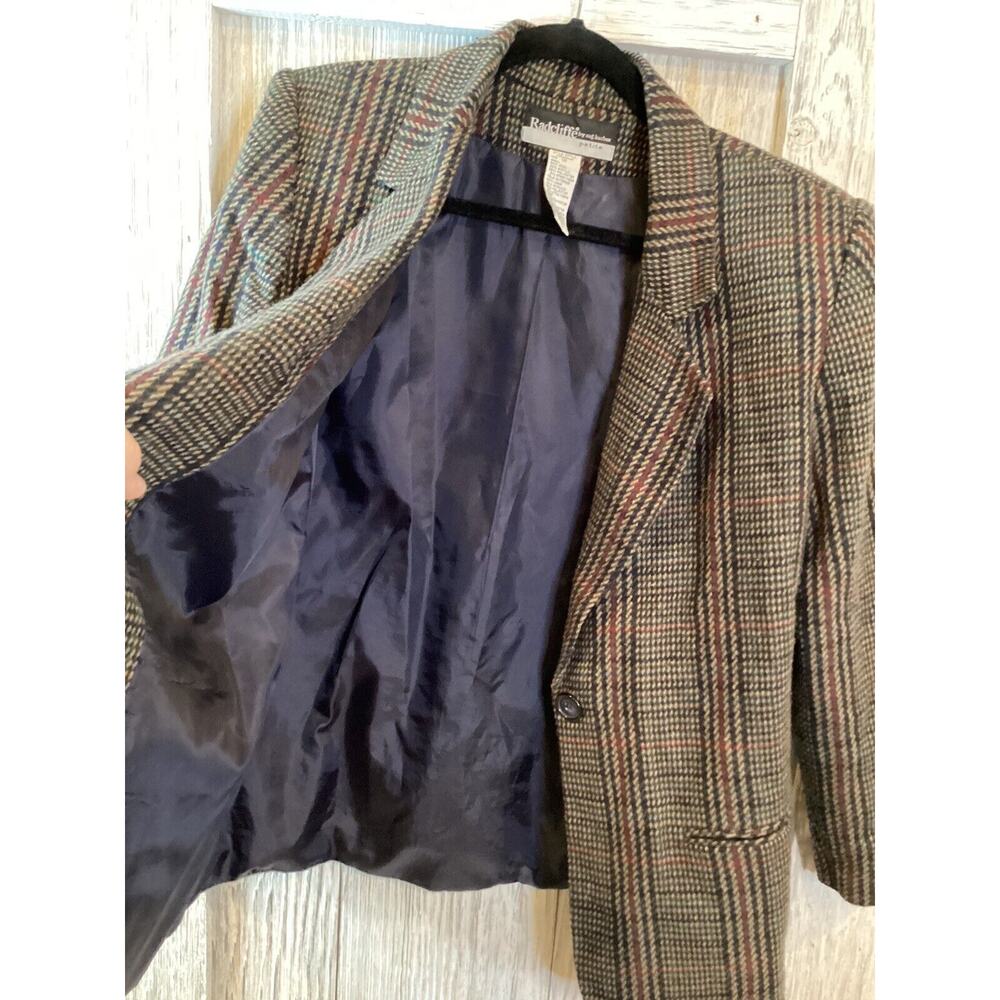Women's RADCLIFFE By Sag Harbor Multi Color Patterned Blazer Size 12P - Picture 6 of 6